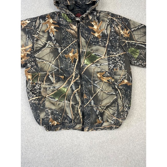 World Famous Sports WFS Jacket Mens XL Camo Hooded Stop The Scent Hunting - Picture 3 of 11